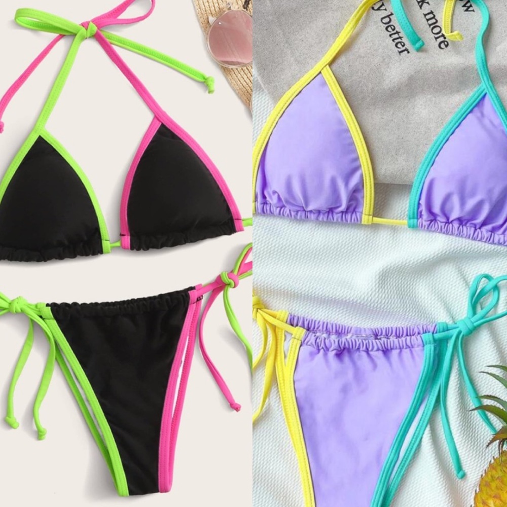 Two Neon Bikinis